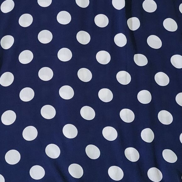 Talbots Navy Dotty Print Midi Skirt - Picture 11 of 15